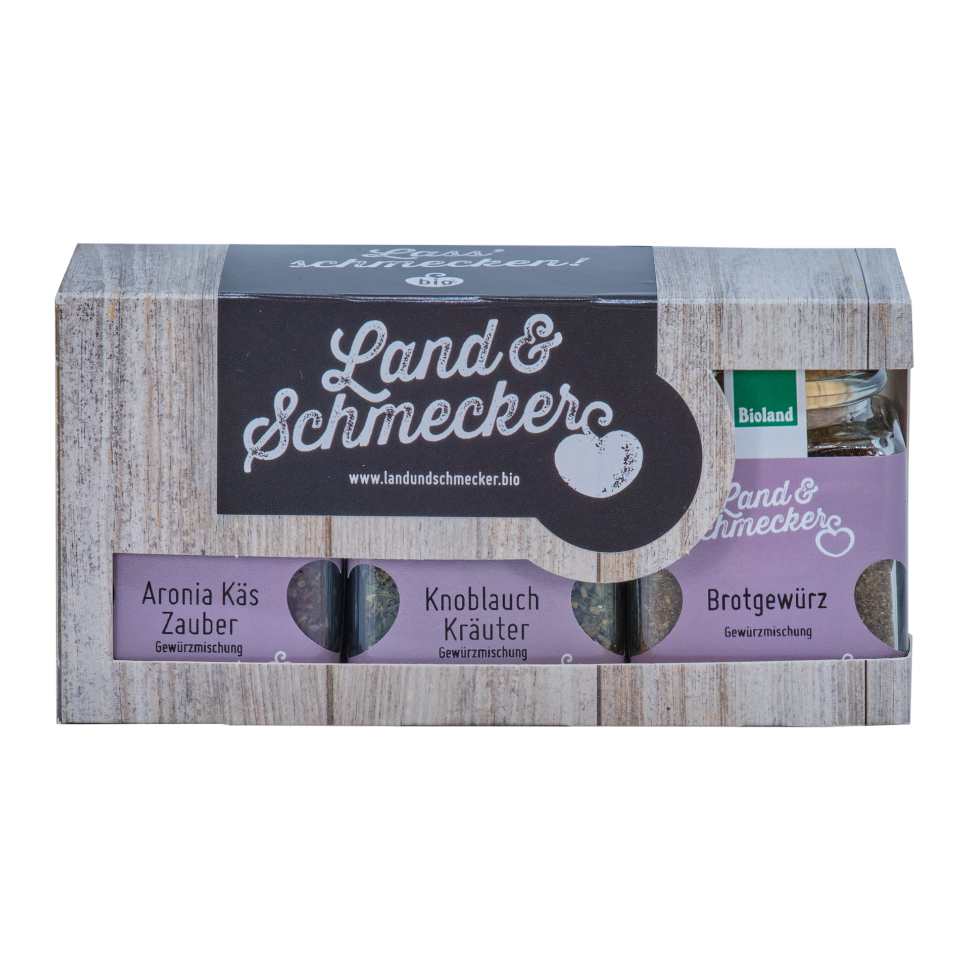 3er Box (Aronia Käs Zauber, Knoblauch Kräuter, Brotgewürz)